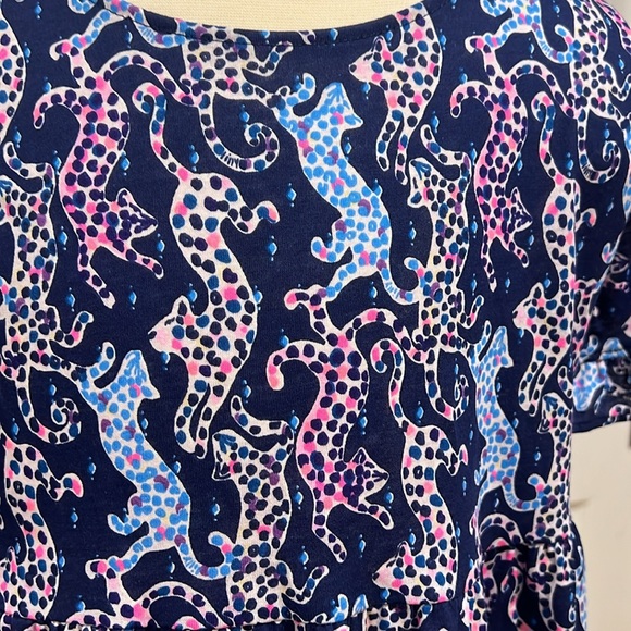 Lily Pulitzer NWOT tiered cotton dress size 8-10 - Picture 3 of 5